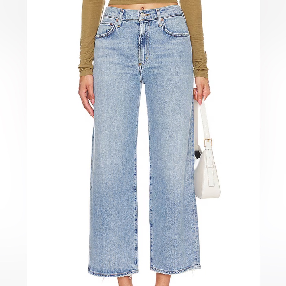 AGOLDE Harper Crop Straight Jeans in Hassle